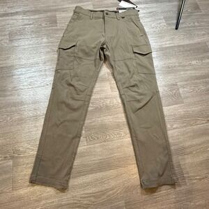 Projek Raw Mens Bungeeflex Cargo Pants Taupe Classic Fit Stretch 147101F Size 34
